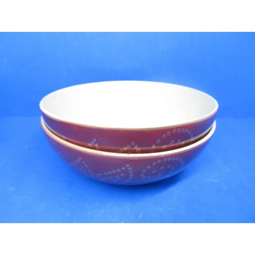 Pier 1 Imports Matira Set Of 2 Red Yellow 6 3/4